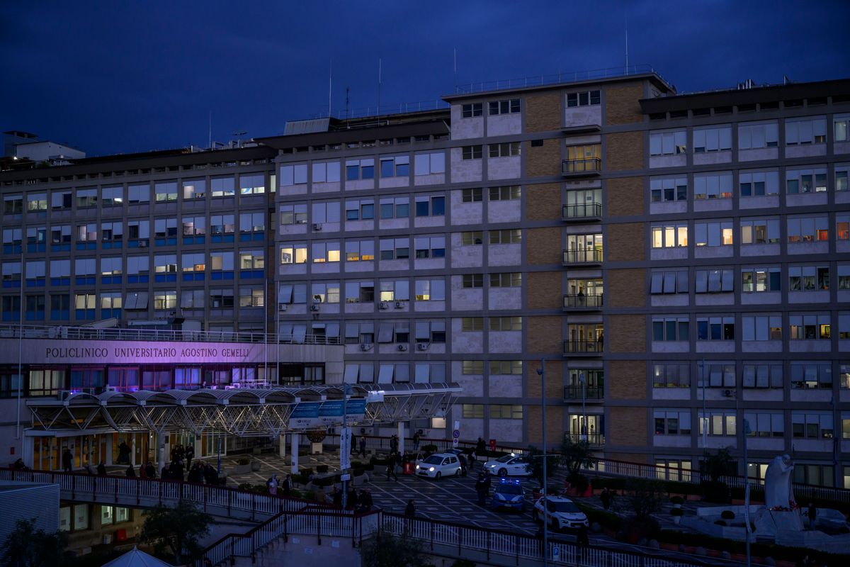 The Pope is staying at the Policlinico A. Gemelli Hospital