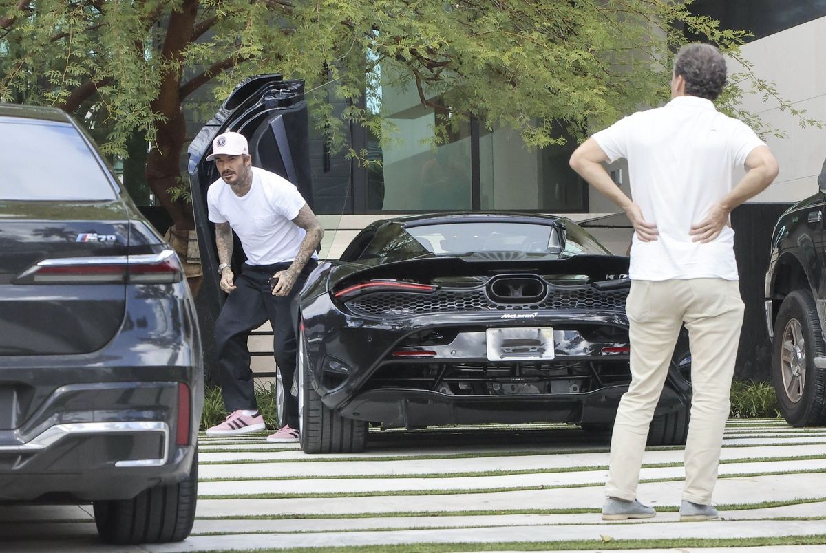 David Beckham in his Miami home