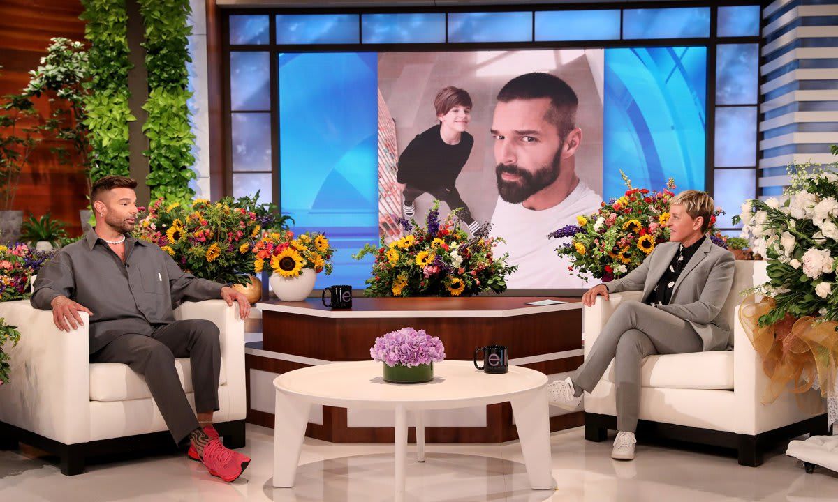 Ricky Martin at the Ellen Show