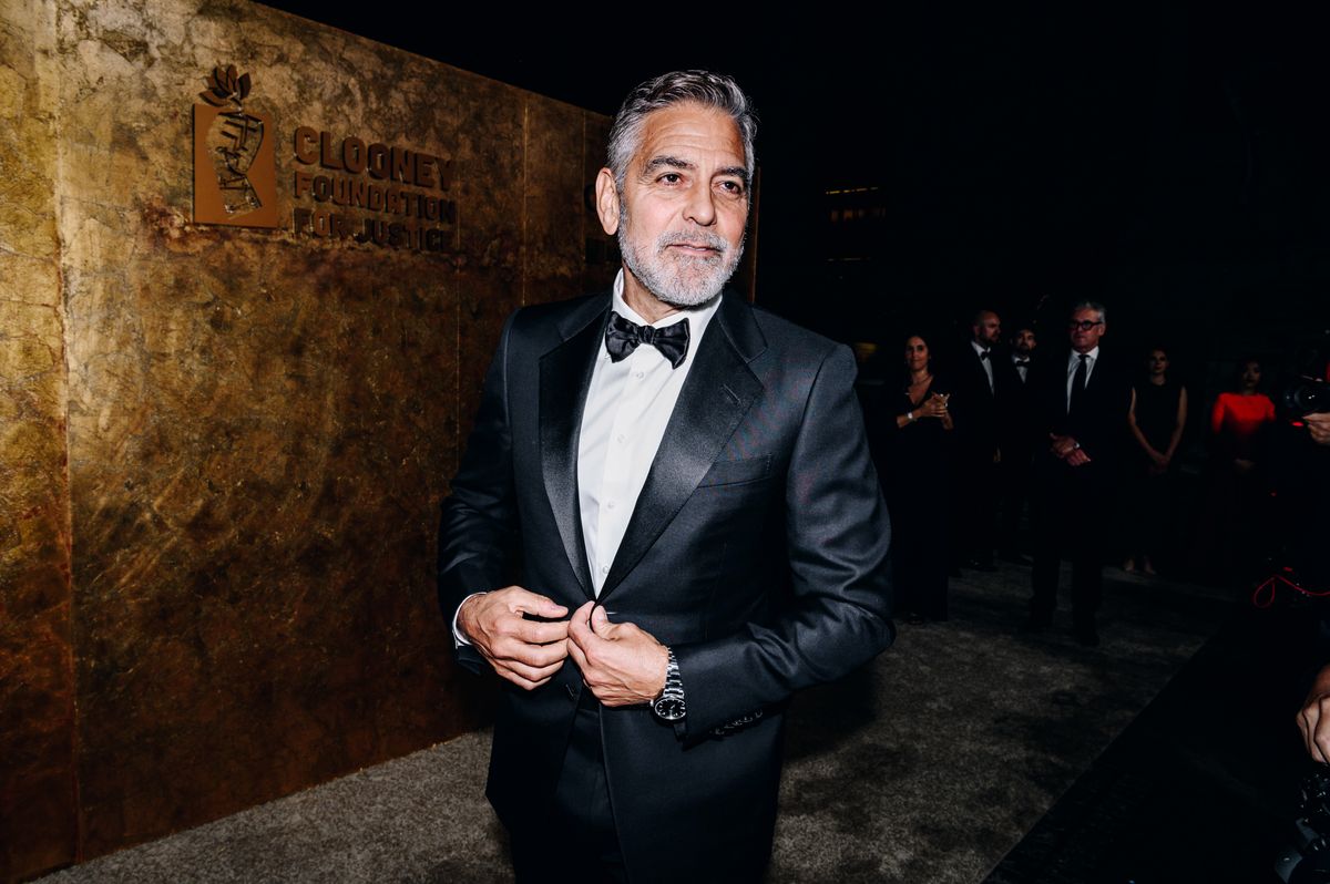 George Clooney at the Clooney Foundation For Justice's "The Albies" held at The New York Public Library 