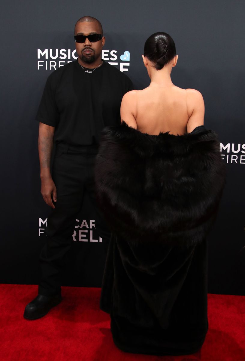 Bianca Censori and Kanye West at the 67th Annual Grammy Awards