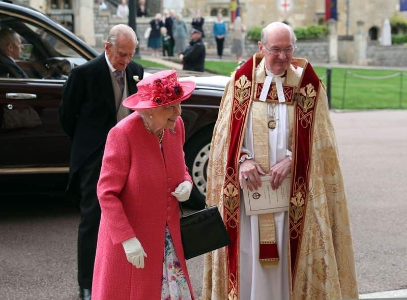 Queen Elizabeth at Lady Gabriella royal wedding