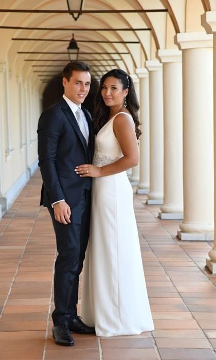 Louis Ducruet and Marie Chevalier wedding