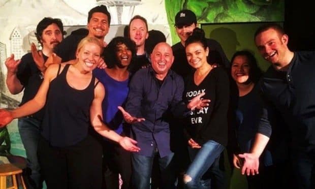 Ashton and Mila attended a comedy show in Seattle over the Fourth of July weekend.
<br>
Photo: Instagram/@notsoglad