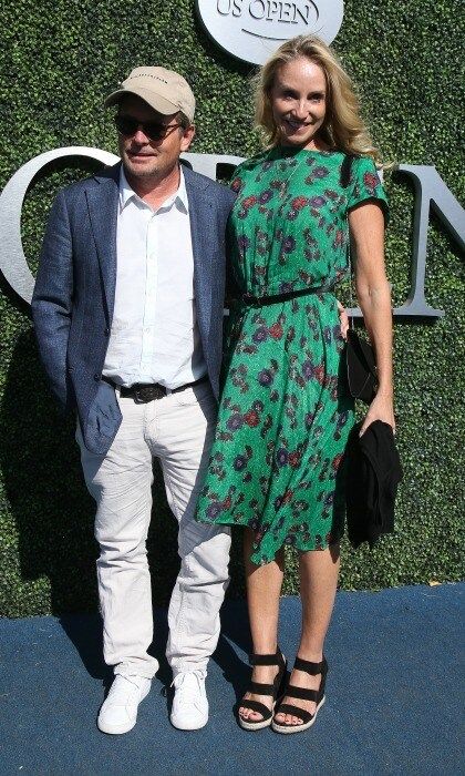 Michael J. Fox and Tracy Pollan attended the men's final as well.
Photo: Jean Catuffe/GC Images