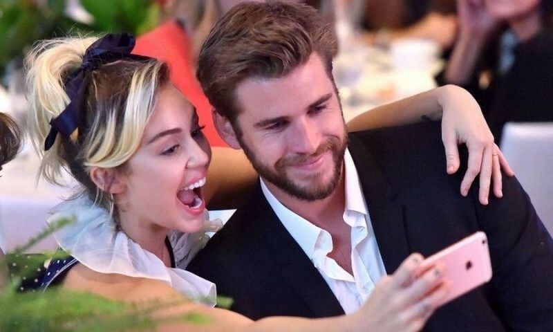 October 14: Miley Cyrus and Liam Hemsworth made their first official appearance together as a couple in three years at the Variety Power of Women luncheon.
Photo: Michael Buckner/Variety/REX/Shutterstock