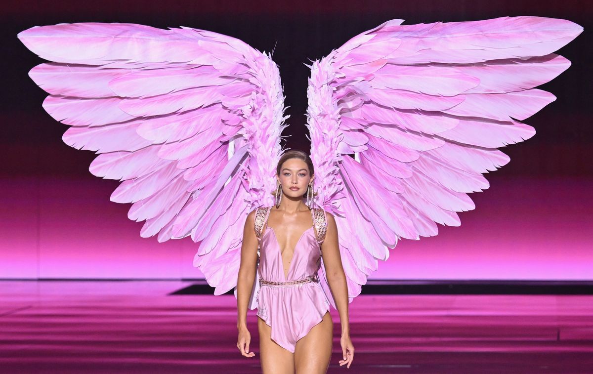 Gigi Hadid at last night's Victoria's Secret Fashion Show