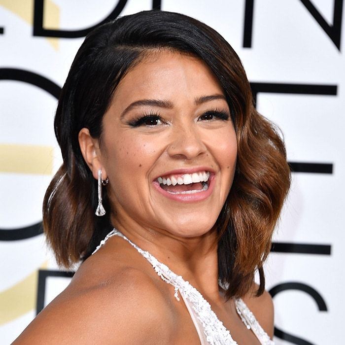 <b>LONG, LUSH LASHES... like Gina Rodriguez</B>
It's worth investing in a decent mascara for this trend. "Apply an extra layer or two of mascara on your lashes or alternatively, apply fake eyelashes on the top and bottom of your eyes to create a 'doll like' look," Denise said.
Photo: Getty Images