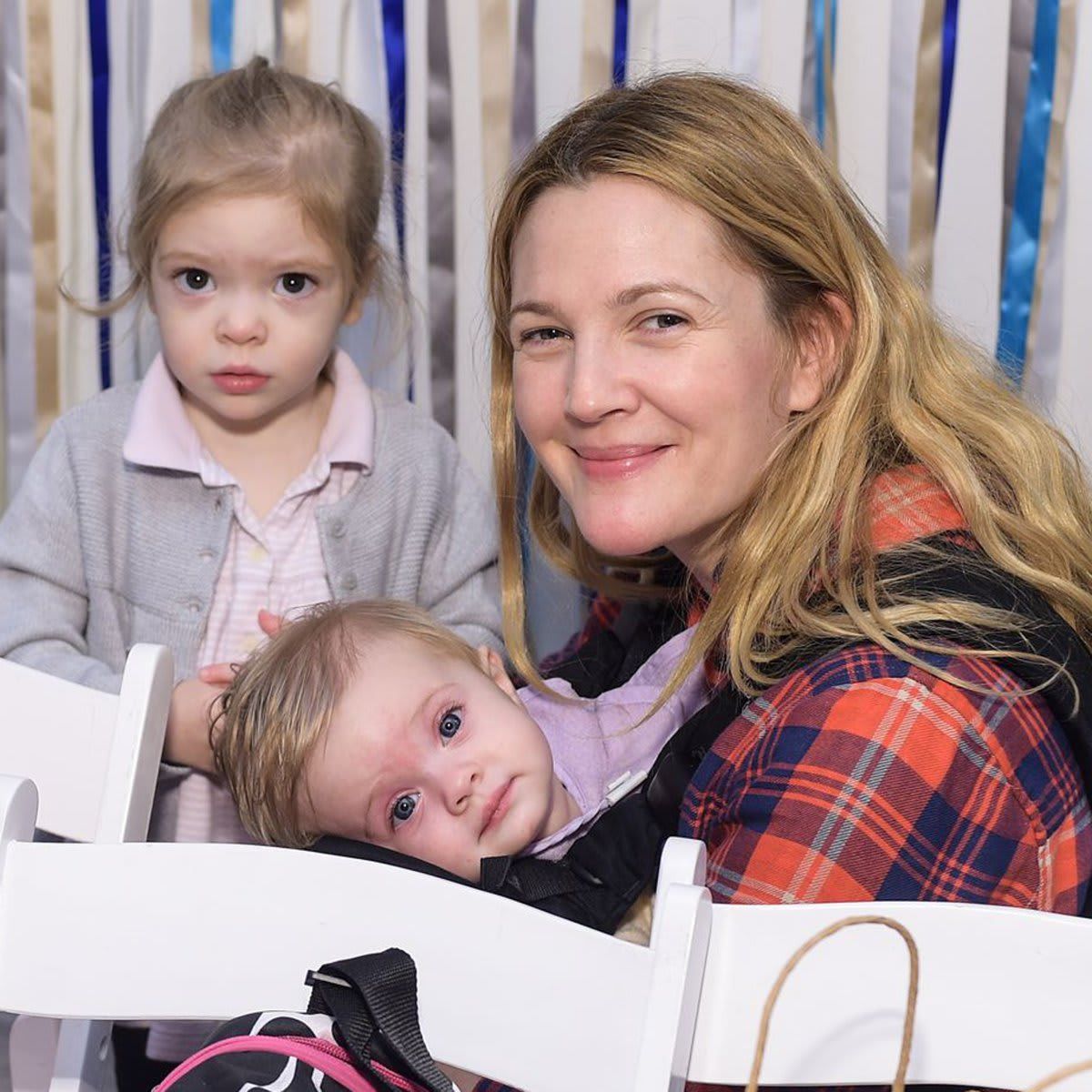 Drew Barrymore and kids Olive and Frankie