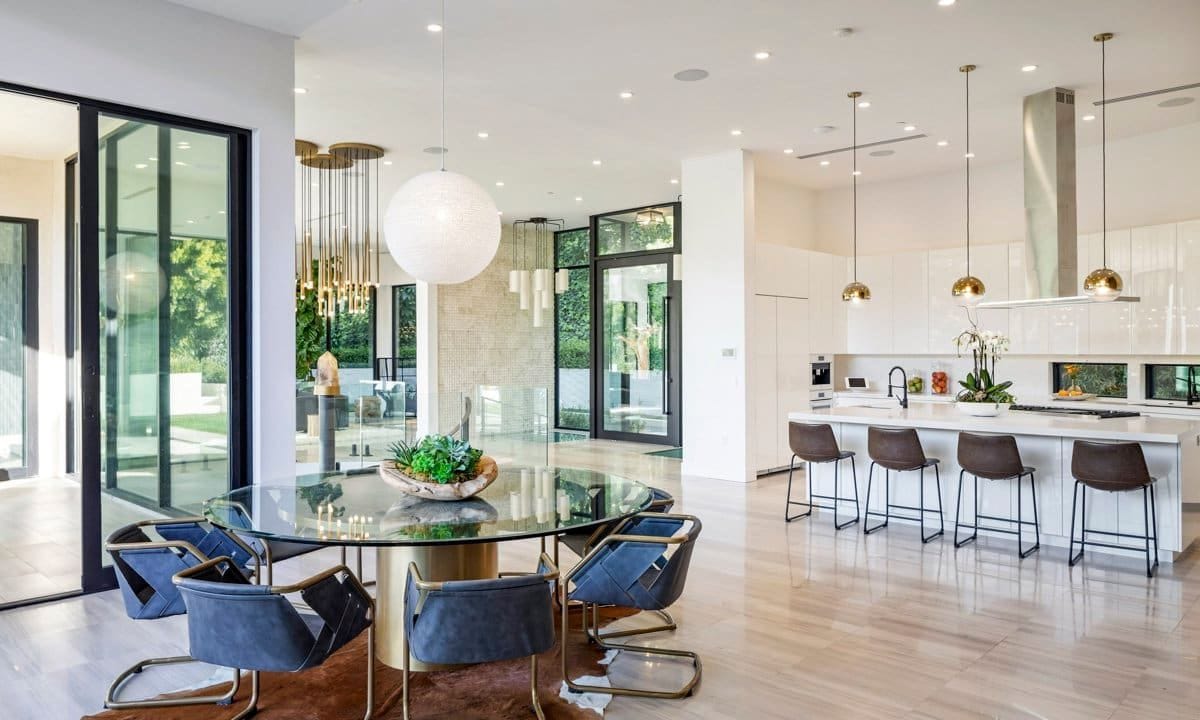 The kitchen at Brooklyn Beckham's new home