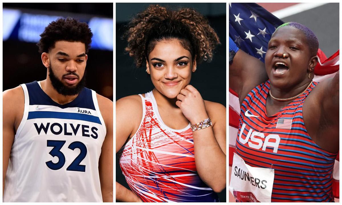 Karl Anthony Towns, Laurie Hernandez, Raven Saunders