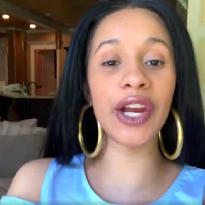 Cardi B no makeup