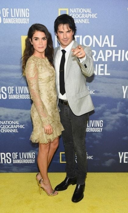 September 21: Nikki Reed and Ian Somerhalder were a stylish pair during the season two premiere of National Geographic's <i>Years of Living Dangerously</i> in NYC.
Photo: Michael Loccisano/Getty Images