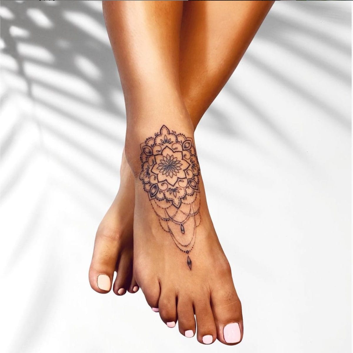 Lotus Tattoo on a foot.