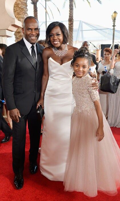 A family affair! Julius Tennon and Viola Davis brought their daughter Genesis to the 23rd Annual Screen Actors Guild Awards in Los Angeles.
Photo: Stefanie Keenan/Getty Images for TNT