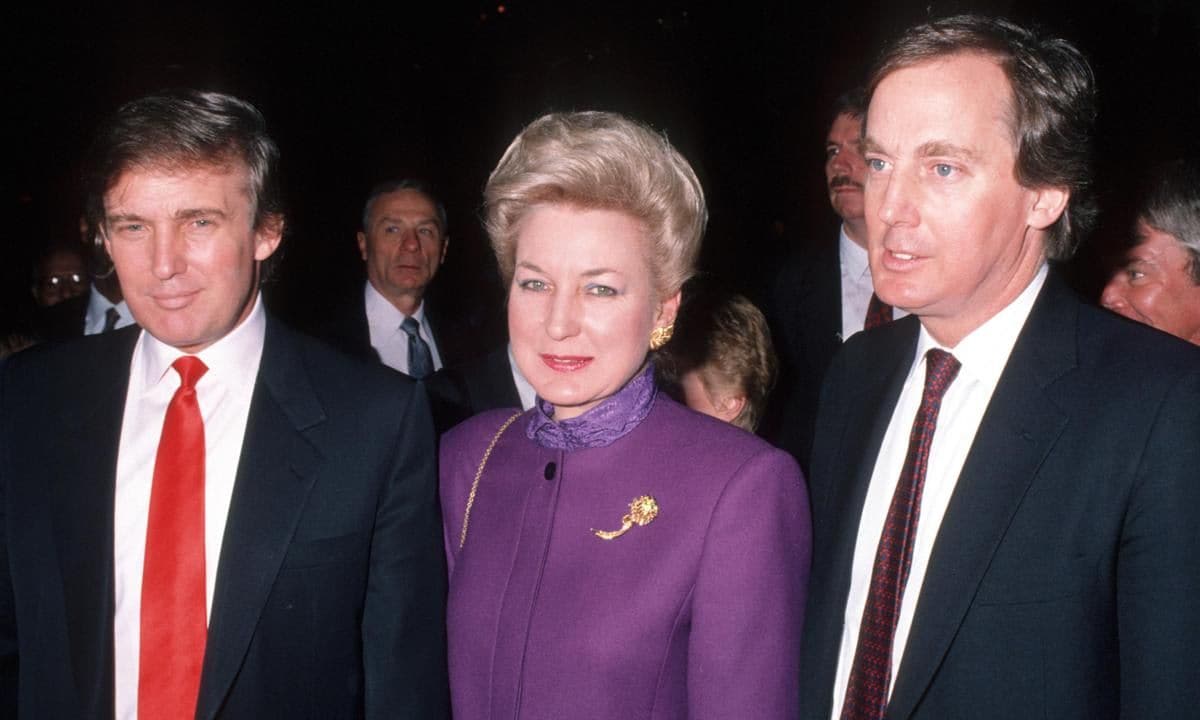 Donald Trump, Maryanne Trump, and Robert Trump