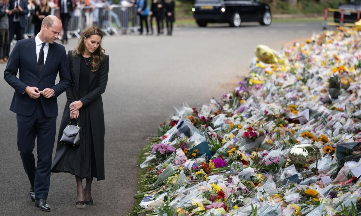 The royal couple visited Sandringham one week after Her Majesty's death