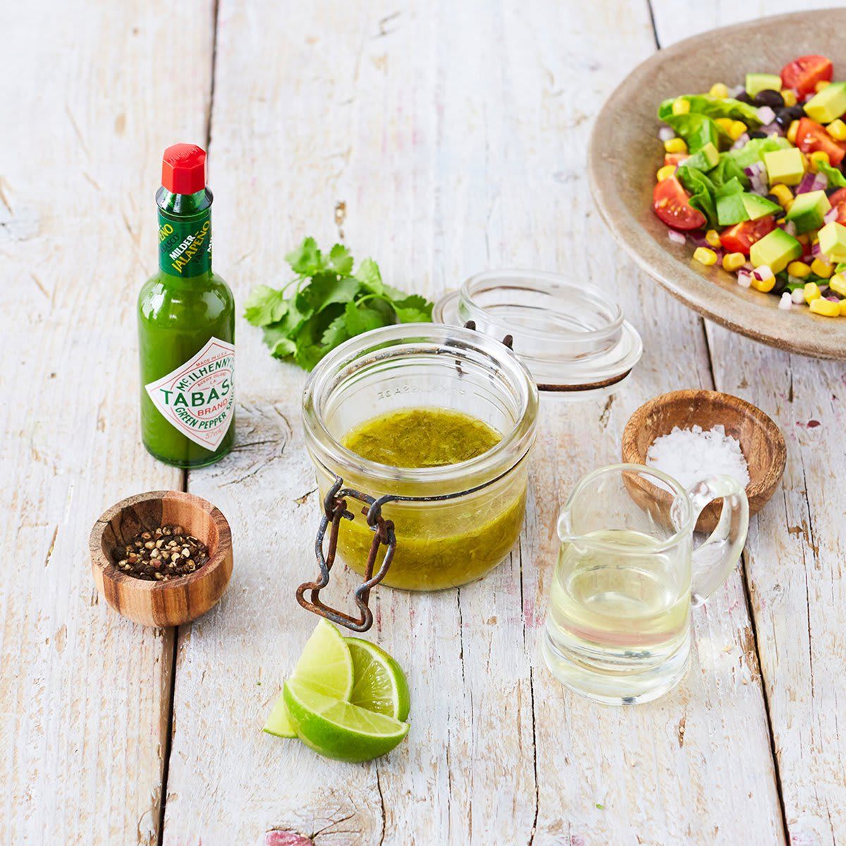 Black Bean Salad with Lime Zing Dressing from TABASCO