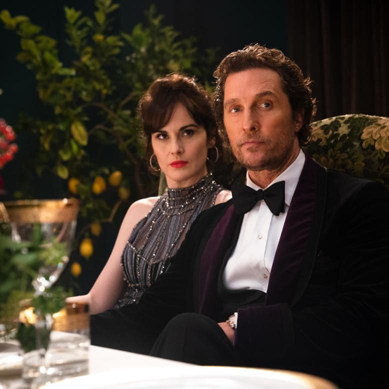 Matthew McConaughey and Michelle Dockery in The Gentlemen