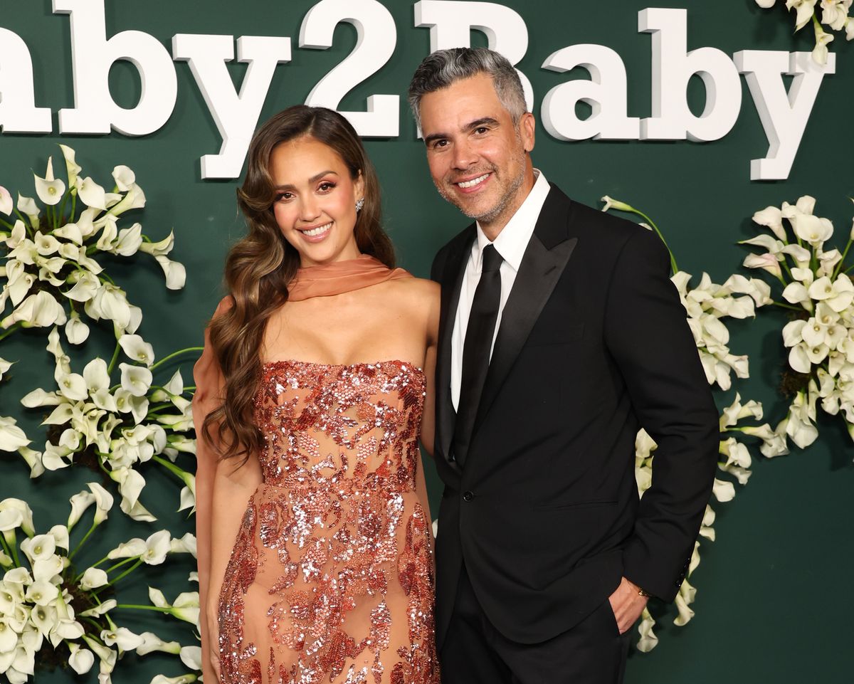 Jessica Alba and Cash Warren attend the 2024 Baby2Baby Gala at Pacific Design Center