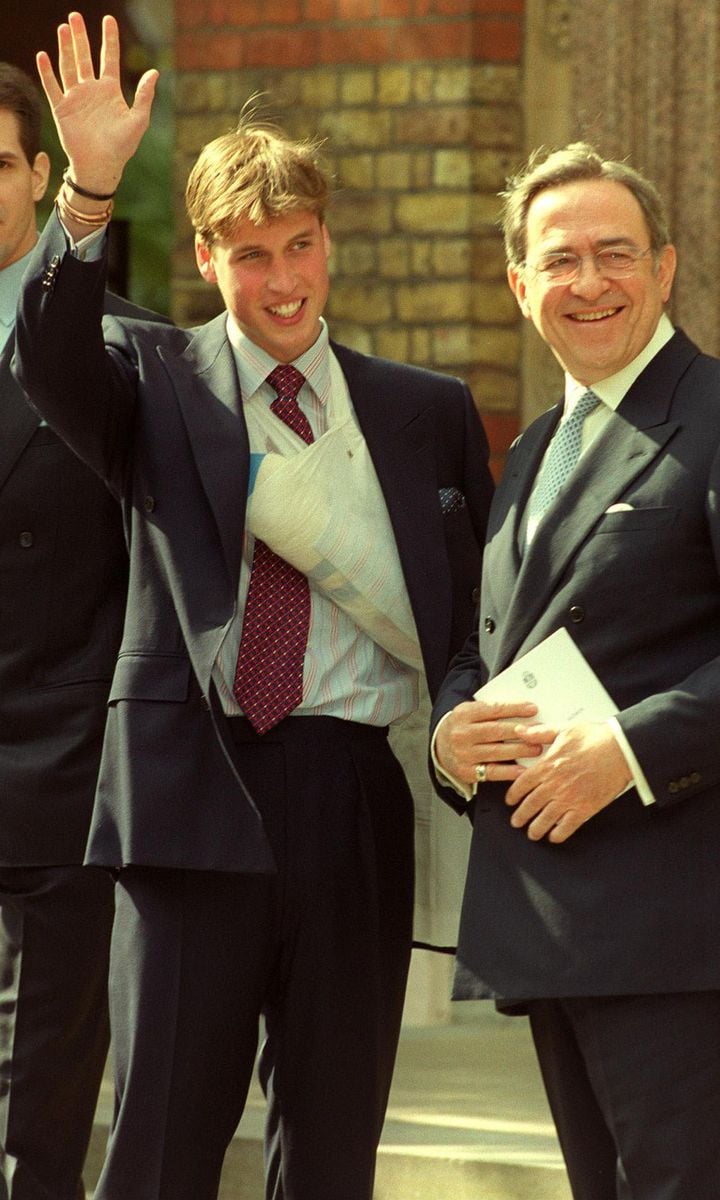 The late Greek King is also one of Prince William's godparents.
