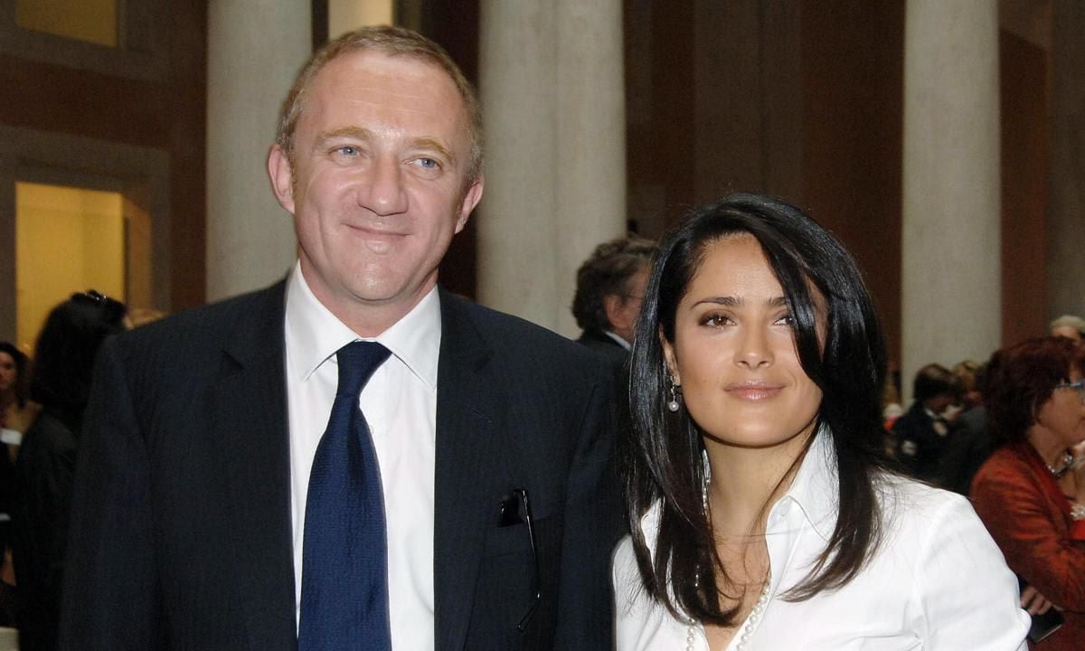 Hayek and Pinault in 2006