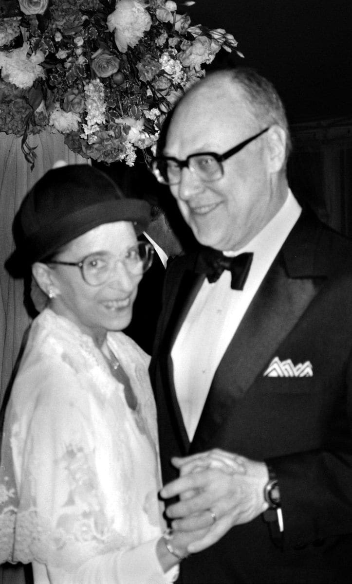 Supreme Court Justice Ruth Bader Ginsburg with husband Martin Ginsburg