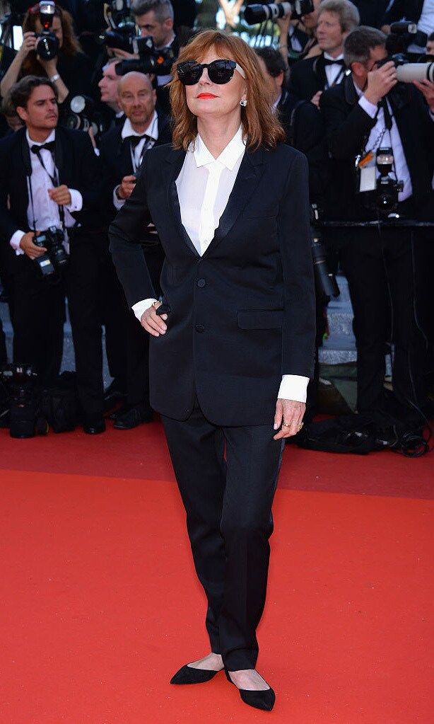 The long lost Blues Brother? Susan Sarandon made a statement on the opening night of the Cannes Film Festival donning a suit and shades.
<br>
Photo: WireImage