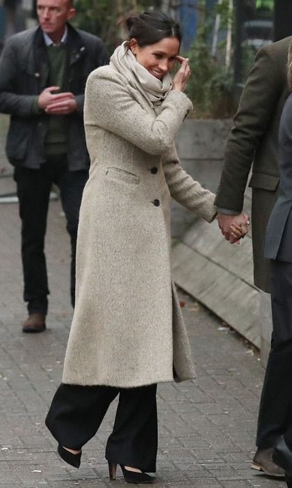 Meghan Markle wearing tweed