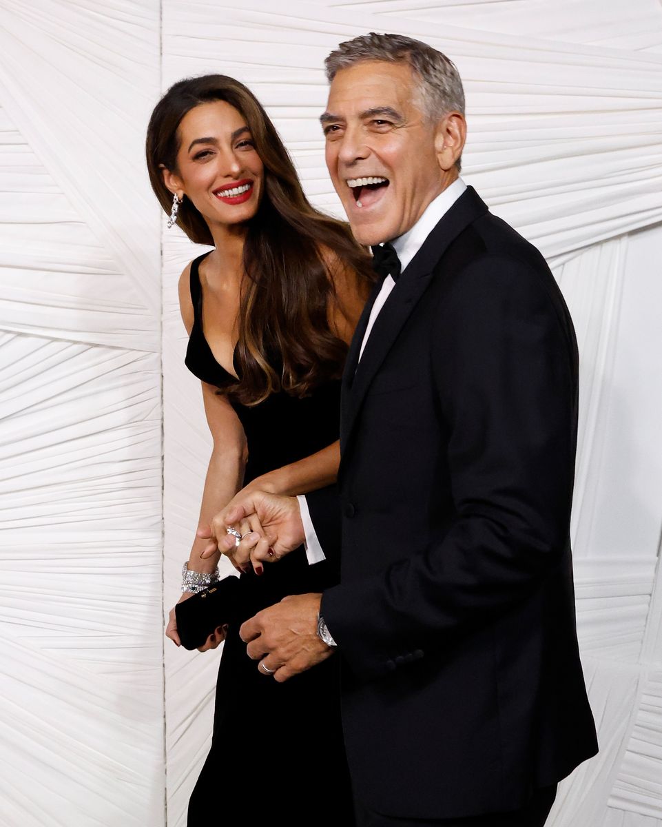 Amal and George Clooney at The Albies red carpet