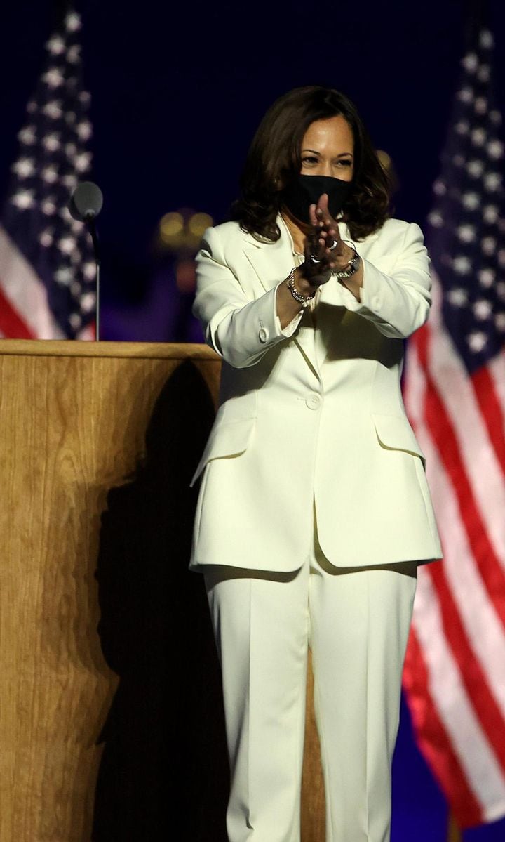 President Elect Joe Biden And Vice President Elect Kamala Harris Address The Nation After Election Win