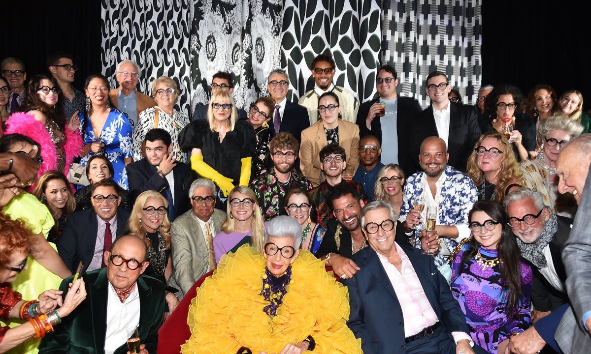 Iris Apfel celebrates her 100th birthday with Katie Holmes, Halle Bailey, Tommy Hilfiger, and more