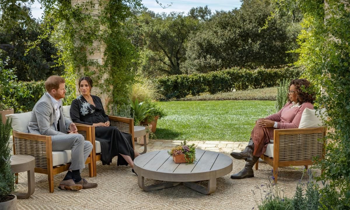 Oprah sat down for an interview with Meghan and Harry in 2021