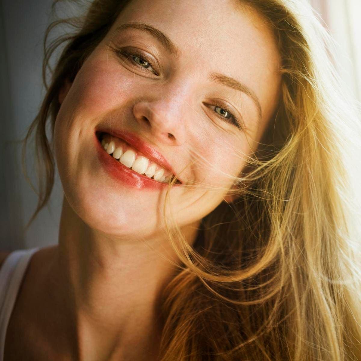 woman smiling