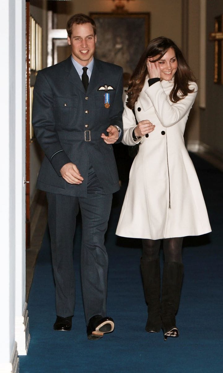 Prince William (pictured in 2008) revealed that he gave Kate Middleton a pair of binoculars when they first started dating