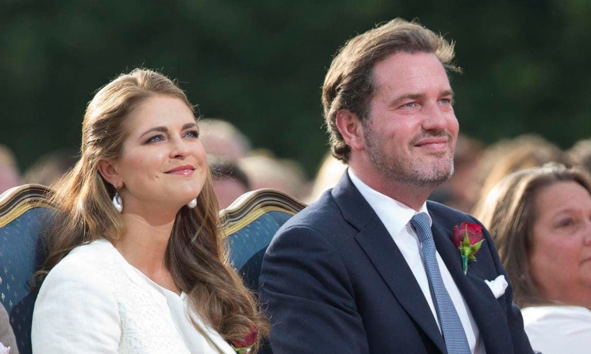 Princess Madeleine of Sweden and her American husband, Chris O’Neill, who live in Miami, Florida 