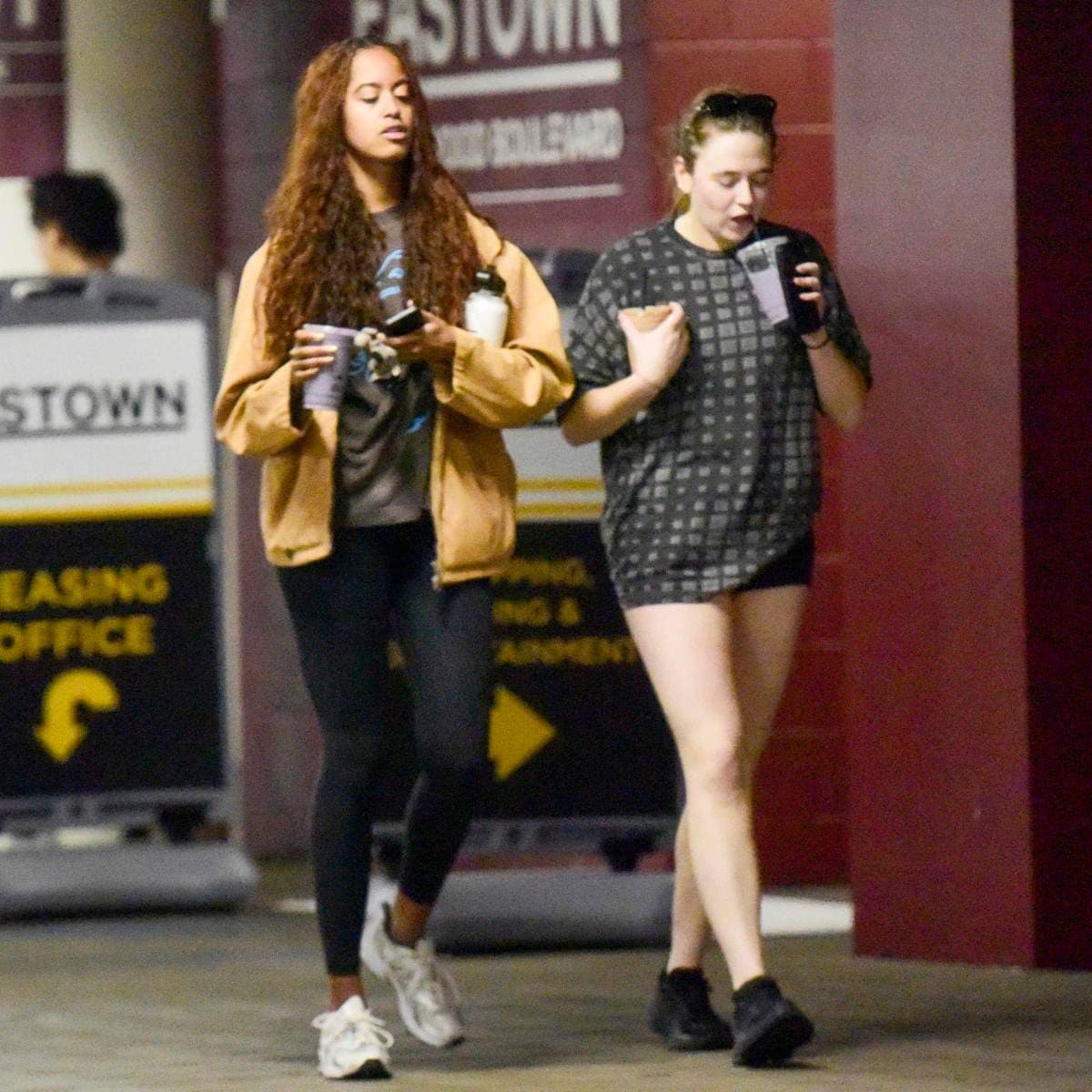 Malia Obama and a friend