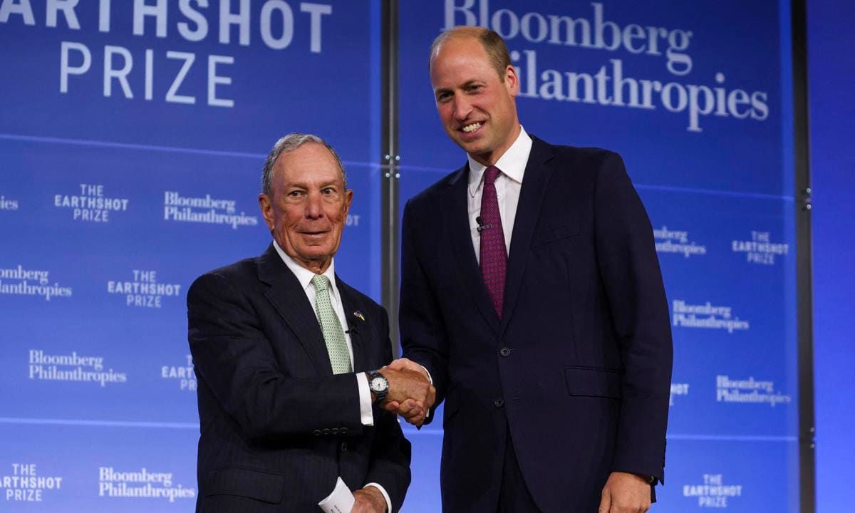 "The Prince has clearly won over Americans of all stripes and these days, that is [as] we know, no small feat," Michael Bloomberg said at the summit.