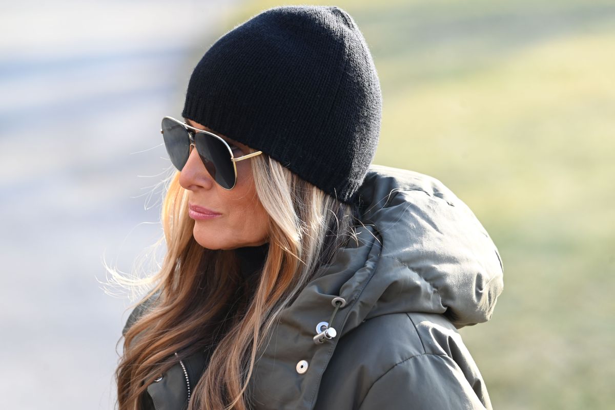 Melania Trump on The South Lawn Of The White House