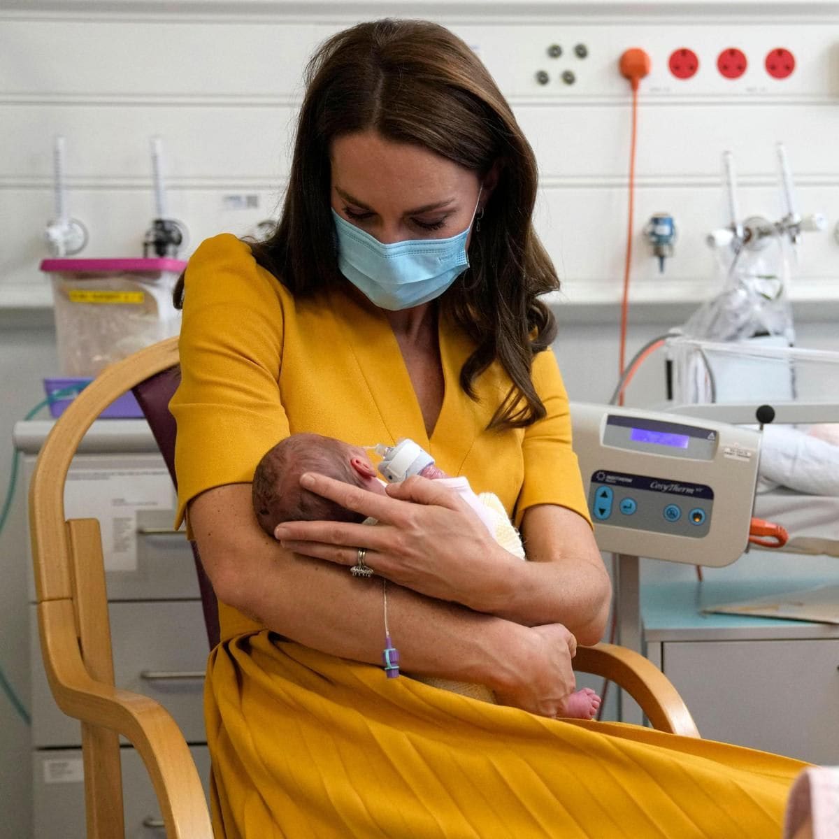 The royal mom of three visited the Royal Surrey County Hospital's maternity unit