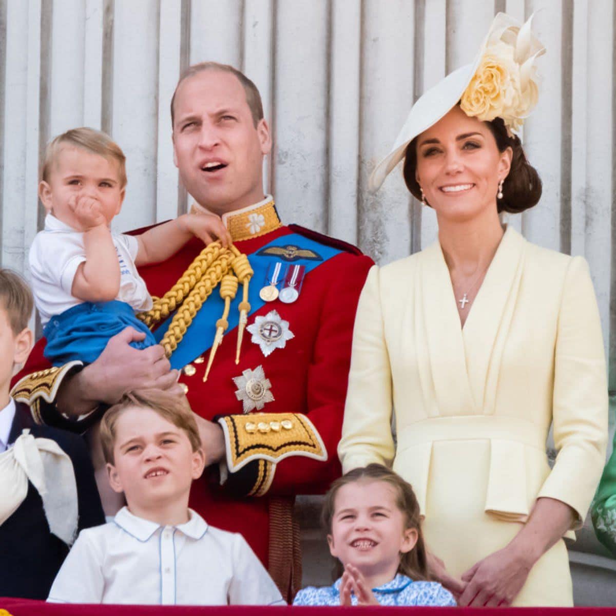 Kate Middleton and Prince William with their kids George, Charlotte and Louis