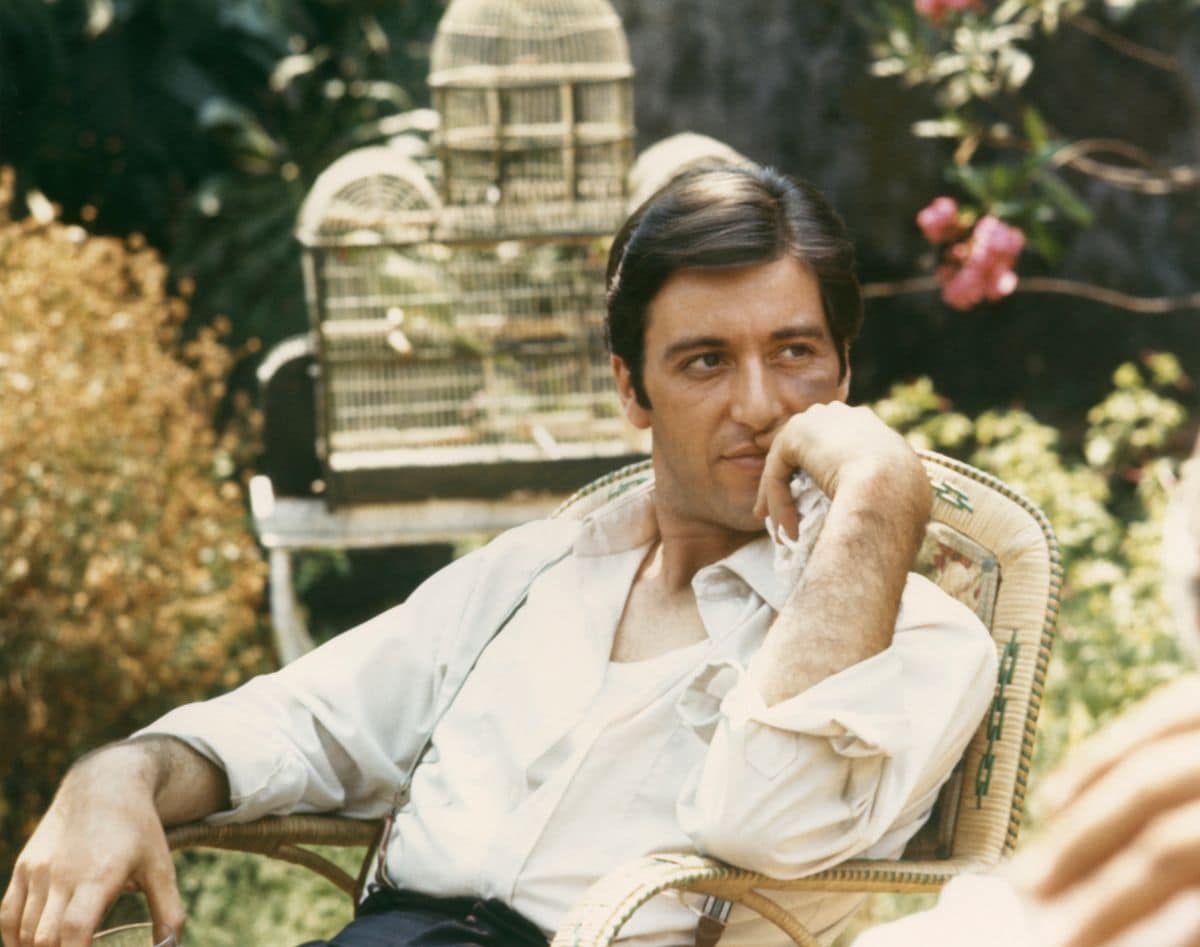 Al Pacino as Michael Corleone in a scene from the Francis Ford Coppola movie 'The Godfather' 1972. 