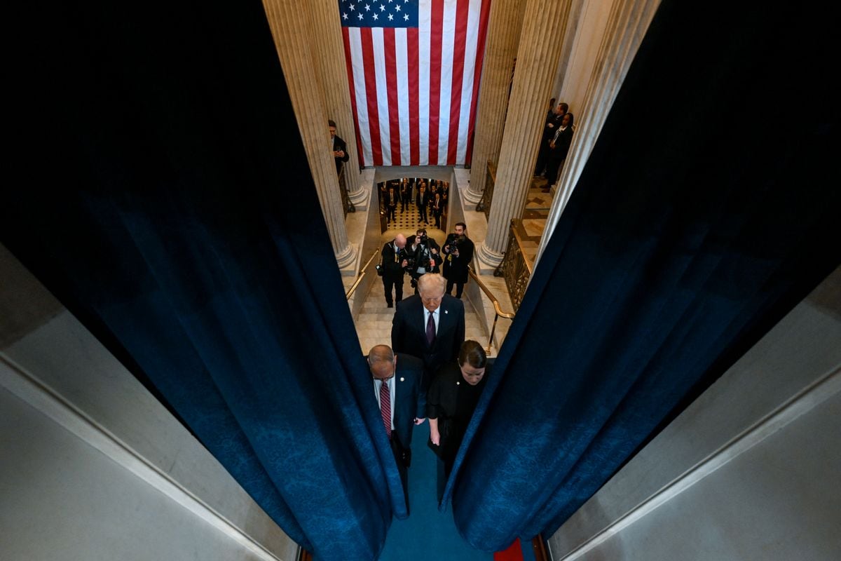 The Danish King congratulated President Trump following the inauguration ceremony