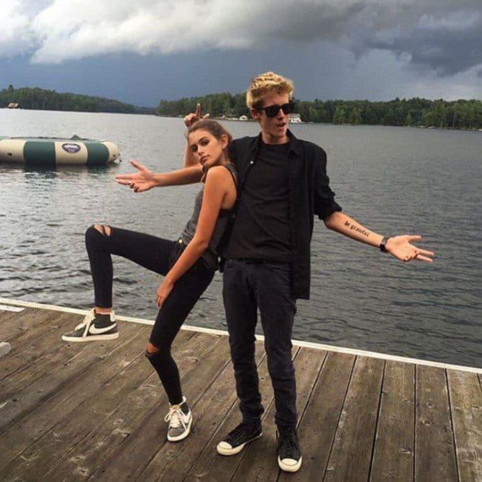 2. She isn't afraid to act goofy with her brother (Presley Gerber).
<br>
Photo: Instagram/@presleygerber