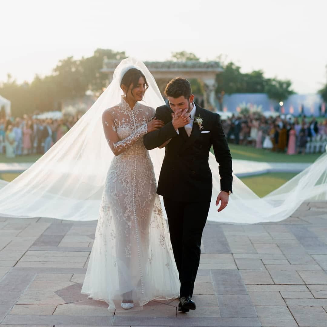 Priyanka Chopra married Nick Jonas wearing a Ralph Lauren wedding dress