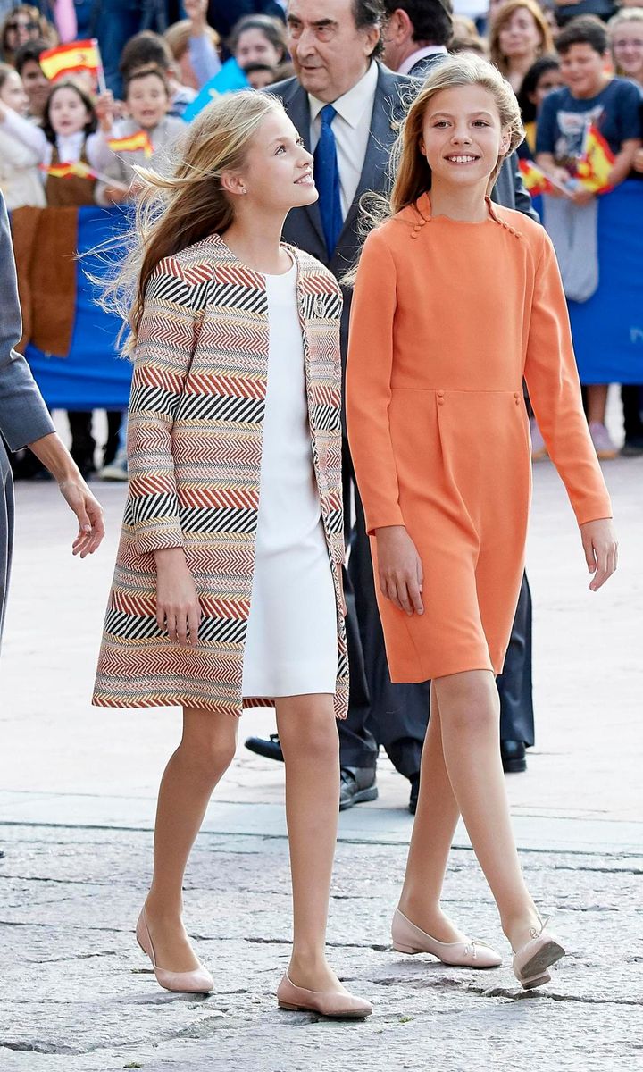 Spanish Royals Arrive At Oviedo Ahead Of 'Princesa de Asturias' Awards 2019