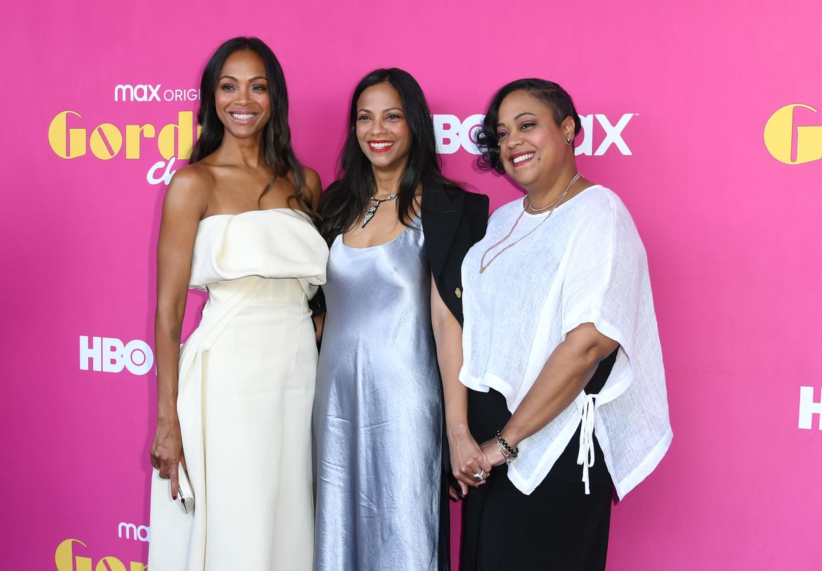 Zoe Saldana, Cisely Saldana and Mariel Saldana Nazario attend HBO Max Original Series "GORDITA CHRONICLES" 