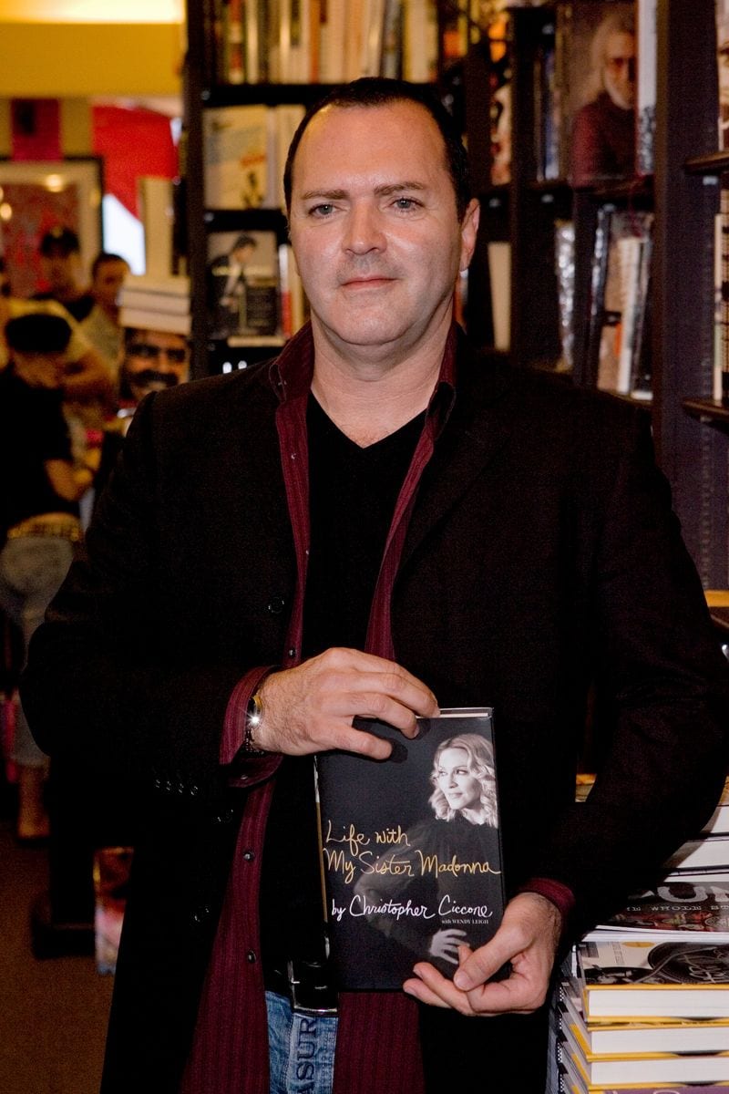 Christopher Ciccone attends a book signing of his memoir, "Life With My Sister Madonna", at Book Soup in Los Angeles. The book is based on his forty-seven years of growing up and working with his famous sister, Madonna. Chris Ciccone is Madonna's younger brother. (Photo by Ted Soqui/Corbis via Getty Images)