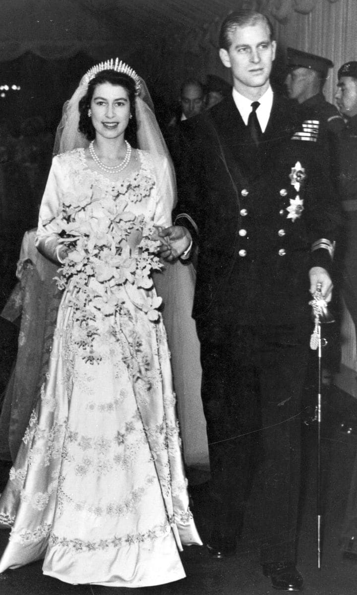 Reina Isabel y el principe Felipe