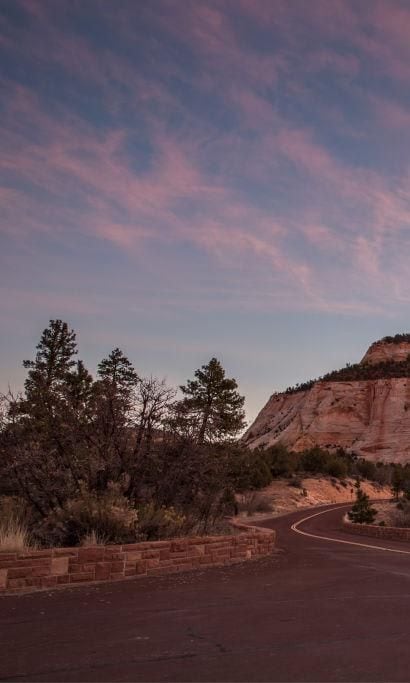 Panorama of Zion National Park in Utah